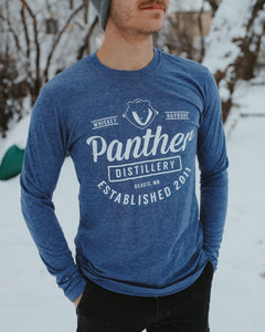 Panther Distillery Navy Long Sleeve T-Shirt