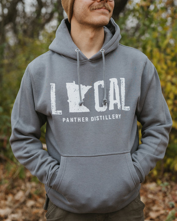 Minnesota Local (Grey) Hooded Sweatshirt