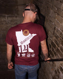Maroon Logo and MN 14 State T-Shirt